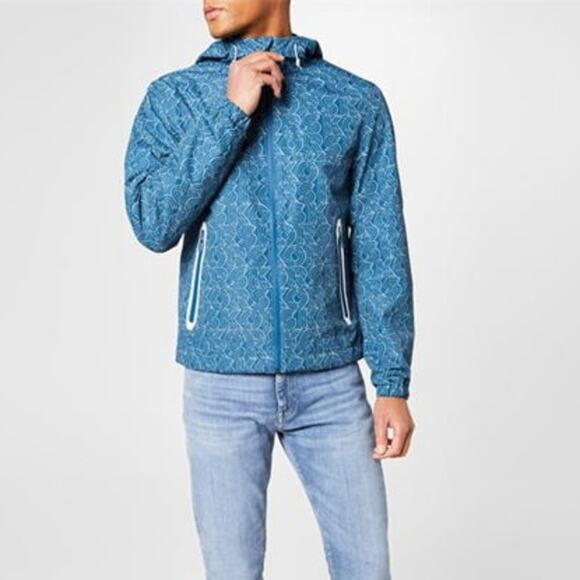 MICHAEL KORS MENS Graphic Logo Woven Hooded Jacket size XL NEW - Picture 7 of 9